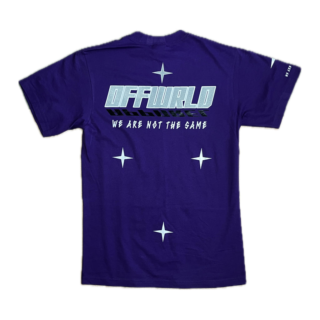 OFFWRLD APPAREL Reflective T-Shirt - Purple